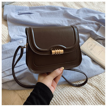 Latest Retro Crossbody Bag for Women High End Fashion Saddle Shoulder Handbag Unique Design