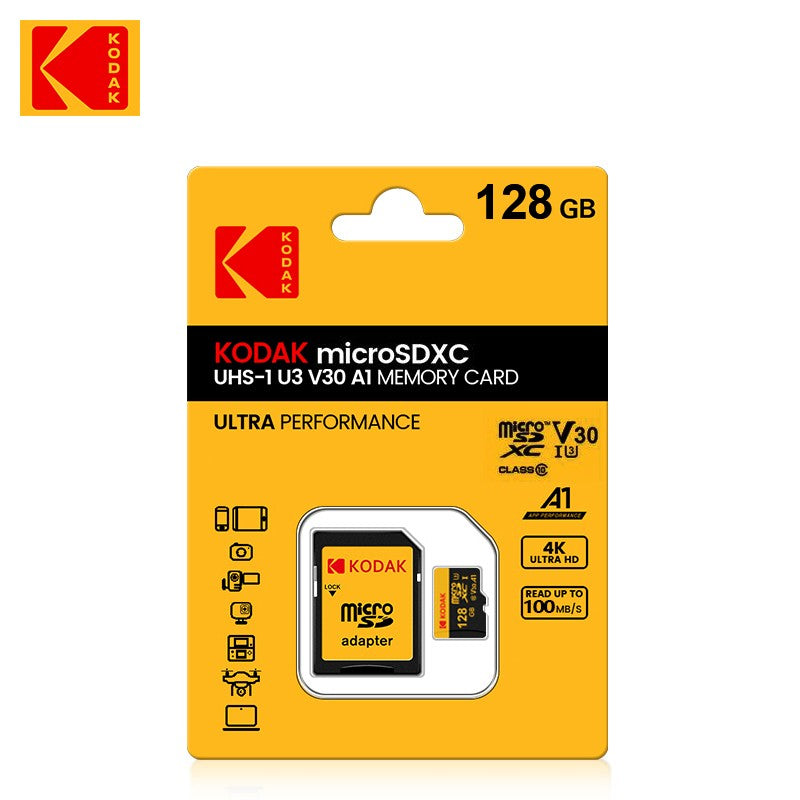 KODAK 100% Original Micro sd Card 32GB 64GB 128GB 256GB Microsd Memory Card Class10 SDXC U3 4K TF Card for Drone Phone Charmera