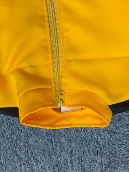 Halloween Kids Yellow Striped Tracksuit Cosplay Outfit Girls Party Costume Set
