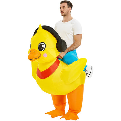 HOT Anime Dinosaur Inflatable Costume Party Mascot Costumes Suit Disfraz Cosplay Halloween Costumes For Adult Kids Dress