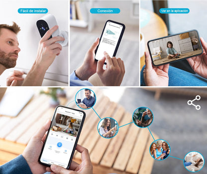 4MP WIFI IP Camera Rechargeable Battery Outdoor Surveillance Camera Color Night Vision Security Camera Home Baby Monitor