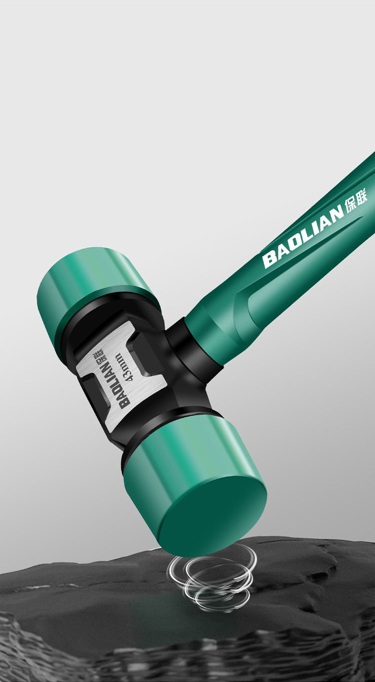 Martelo de Borracha Transformável Multifuncional Martelo de Borracha de Alta Resistência Antivibração e Antiderrapante Ferramentas de Trabalho Profissionais