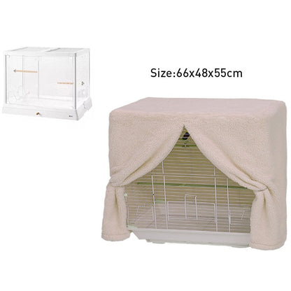 Capa Para Gaiola De Pássaros De Inverno Quente Respirável À Prova De Respingo Grande Capa Para Gaiola De Pássaros Sombra Protetora Para Gaiola De Papagaio Produtos Para Pássaros
