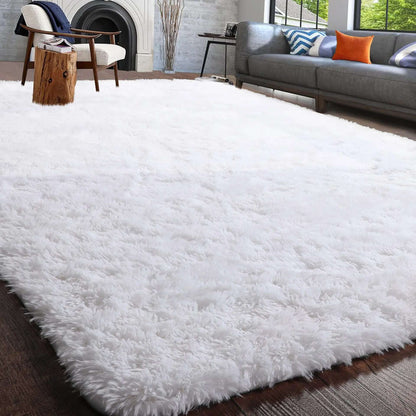 Fluffy Rugs for Bedroom Fuzzy Area Rugs for Living Room Soft Kids Carpet Non Slip Rugs for Hardwood Floors Room Decor