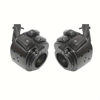 Motorcycle Handlebar Control Switch Housings 1", with Wiring Harness for Harley Dyna Sportster 883 1200 XL V-Rod 1996-2012