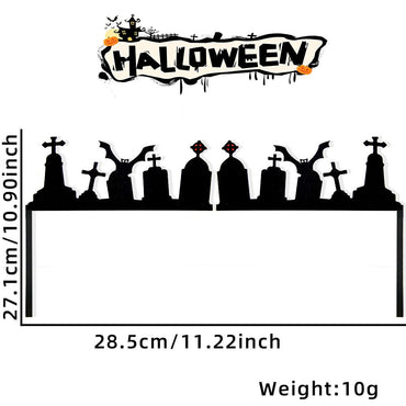 Halloween Door Frame Decoration,Bats,Pumpkins,Spider Webs,Door and Window Corner Stickers, Halloween Home Decoration