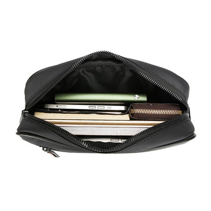High Quality Soft PU Leather Men's Shoulder Bag Fashion Small Handbag Casual Male Day Clutch Bag