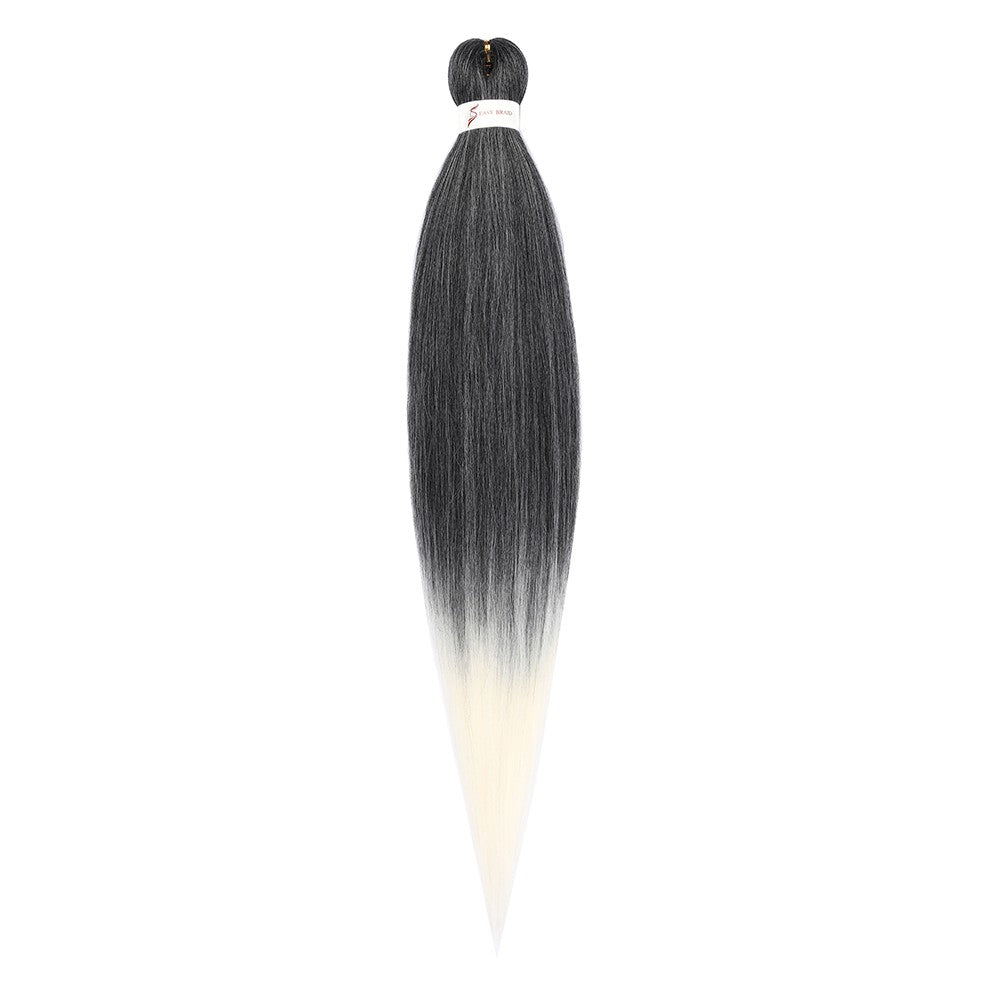 Cabelo Sintético Trançado Pré-esticado Profissional Sem Coceira Fibra Que Sela Em Água Quente 30'' Ombre Textura Yaki Extensões de Cabelo para Trança