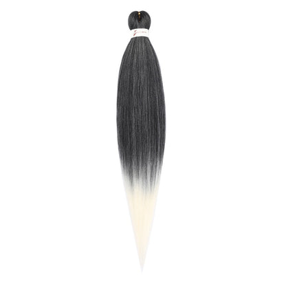 Cabelo Sintético Trançado Pré-esticado Profissional Sem Coceira Fibra Que Sela Em Água Quente 30'' Ombre Textura Yaki Extensões de Cabelo para Trança