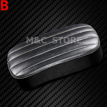 Almofada de Assento Traseiro para Passageiro de Moto Banco Almofadado com 6 Ventosas / 8 Ventosas para Harley Touring Sportster XL1200 Dyna Chopper Custom
