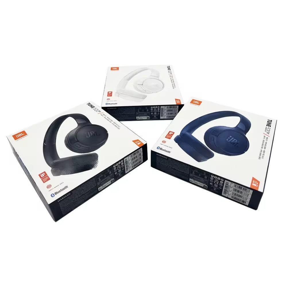 Fone de ouvido JBL Tune 520BT T520BT 100% Original sem fio Bluetooth 5.3 com conexão multiponto e suporte para Siri e Google Assistant