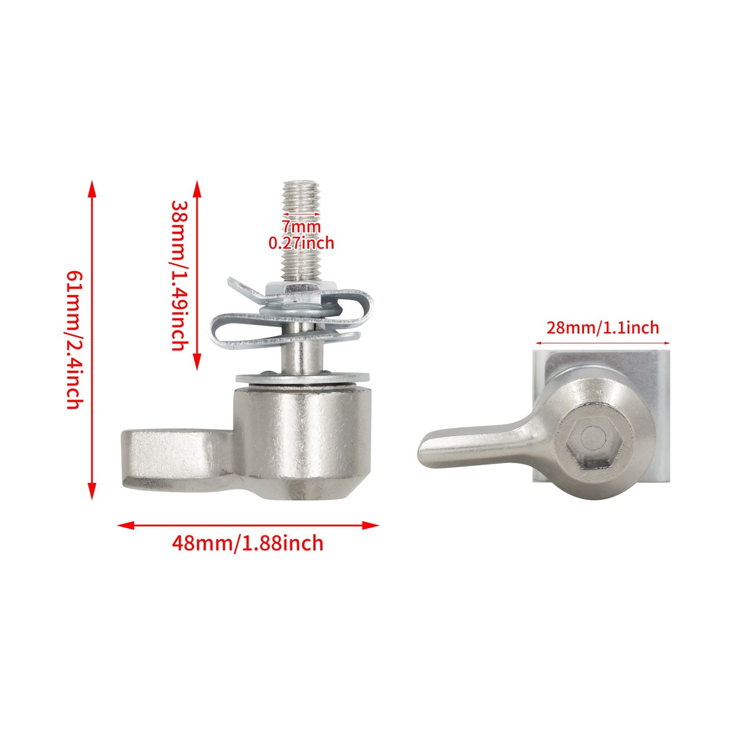 Motorcycle Saddlebag Lever Lock Bolts Nuts Kit Mounting Set 4PCS For Harley For Touring For Breakout For Electra Road Glide