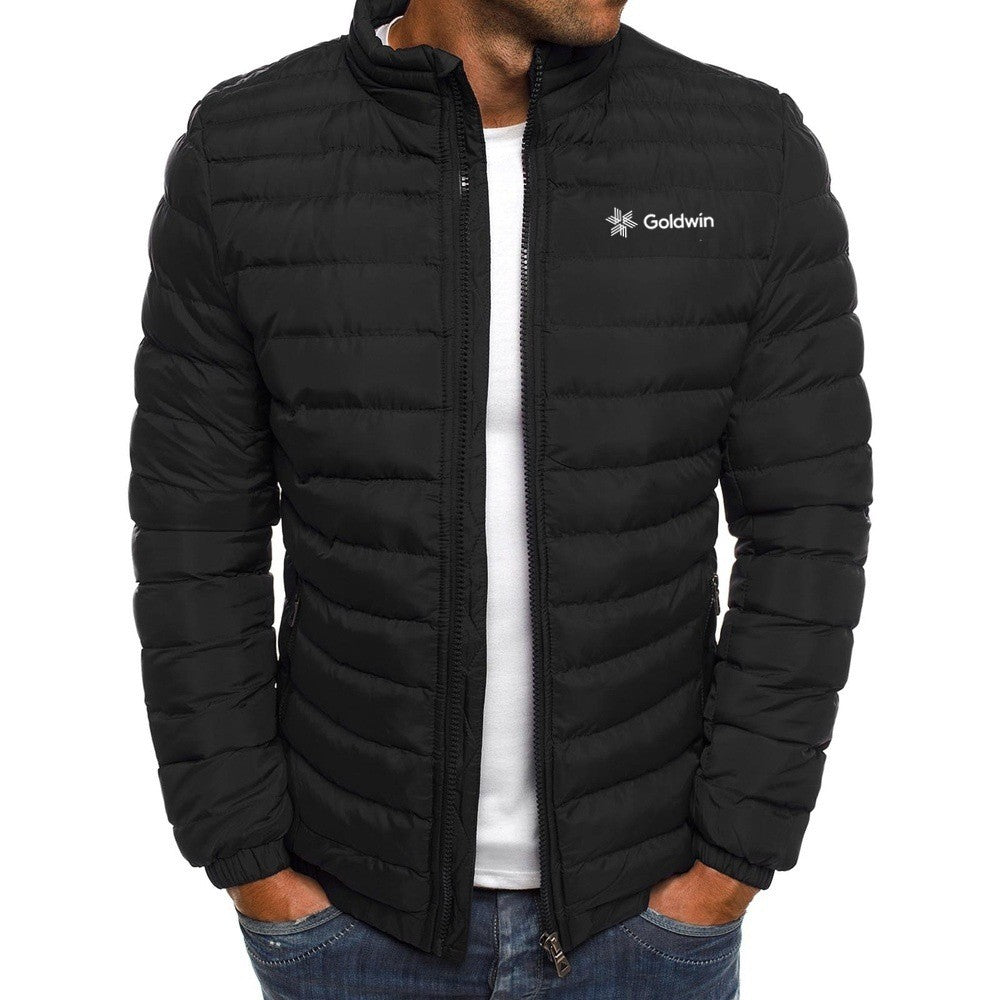 2024 Men's Goldwin Fashion Autumn/Winter Jacket Collar Parker Zipper Filled
