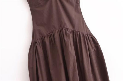 Dresses Summer Women's 2025 New Chic Tube Top Hanging Neck Holiday Dress Women's