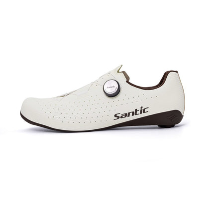 Santic Carbon Fiber Road Bike Shoes Professional Cycling for Men Racing SPD Cleats Road Cycling Lock Shoes WZS24043