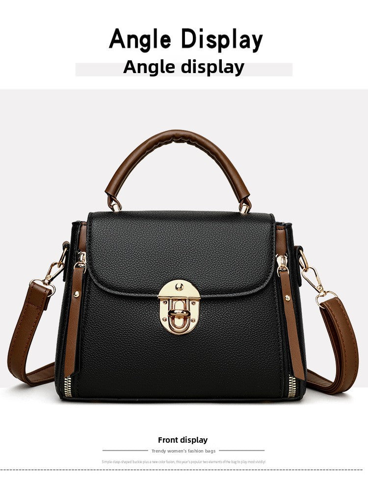 Vintage Handbag Women Fashion Crossbody Shoulder Bag Simple Small Square Bag Versatile Trendy