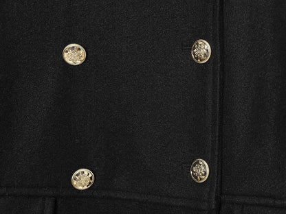 TFMLN 2025 Autumn Winter Women New Lapel Woolen Jacket Fashion Slim Fit Long Sleeved Double Breasted Ladies Casual Overcoat