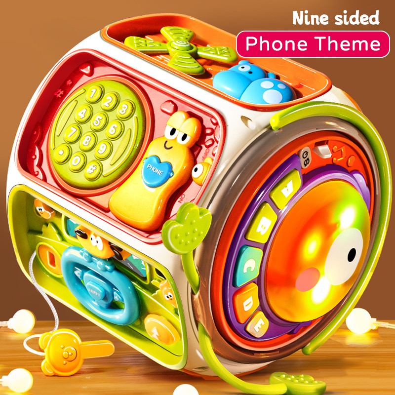 Celular de Brinquedo para Bebês, Música para Crianças, Alto-falante Móvel com Som e Luz, Brinquedo Educacional para o Desenvolvimento de Crianças a partir de 12 Meses