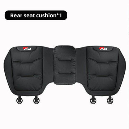 Leather Car Seat Cover Universal Four Seasons Car Front/Rear Seat Cushion for  Audi A1 A3 A4 A5 A6 A7 A8 Car Chair Protector Pad