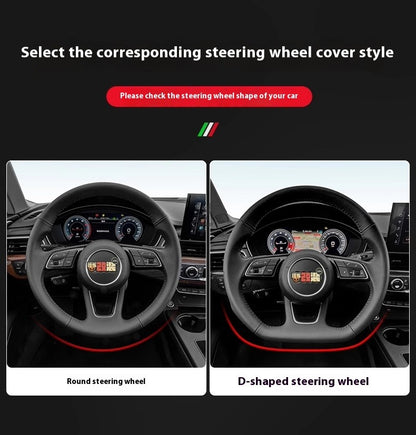 Car Suede Anti-Slip Steering Wheel Cover For Volkswagen Passat Golf 5 GTI Beetle Tiguan Touareg Polo T-ROC T-Cross Magotan Jeeta