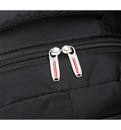 Mochila espaçosa para viagem - alças ajustáveis, fecho de zíper durável, design de cor sólida - perfeita para viagens, negóci
