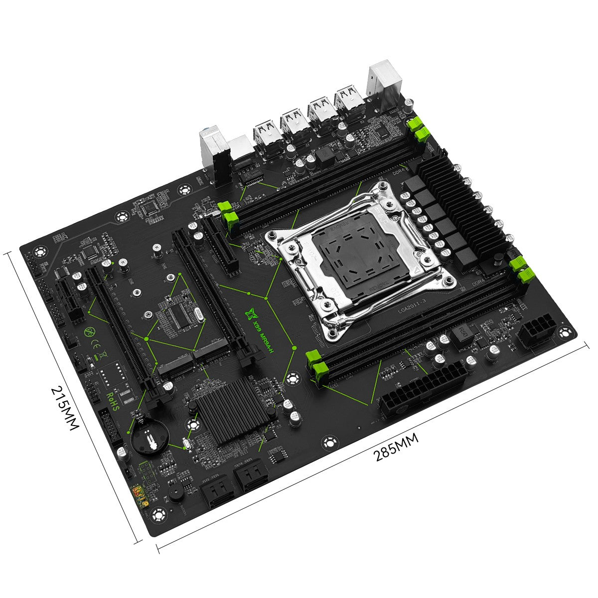 Placa-mãe MACHINIST X99 combo opcional Xeon E5 2660 V3 LGA 2011-3 CPU e Kit de Memória RAM DDR4 16GB Dual-channel NVME M.2 MR9A-H