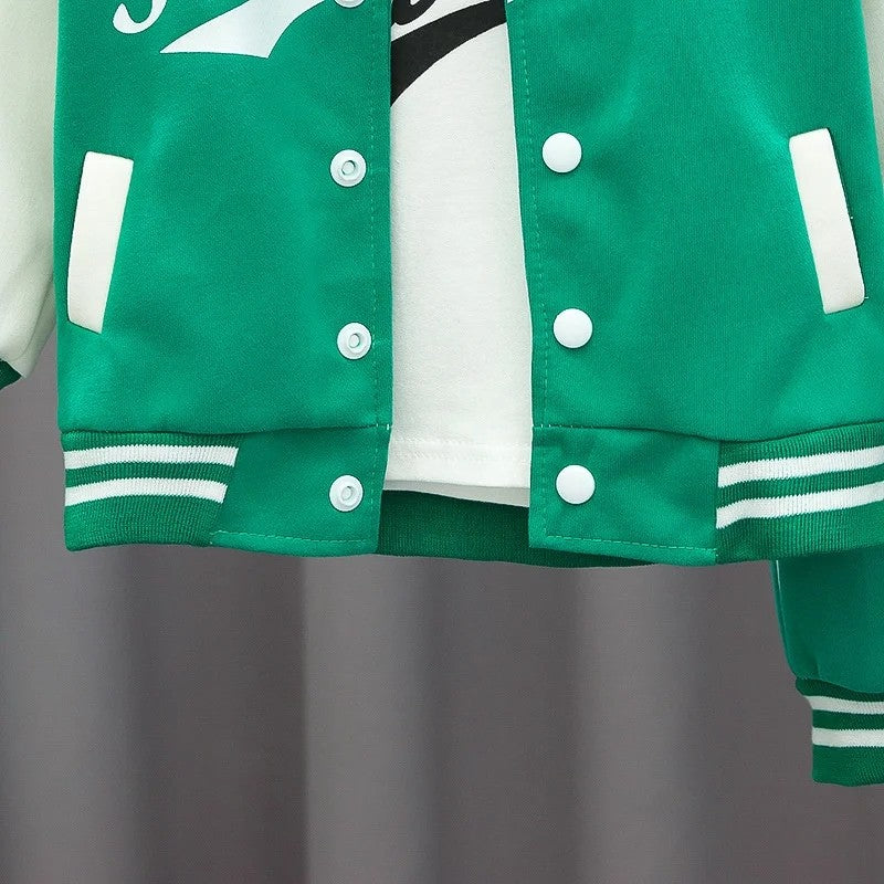 Baby Baseball Clothing Suit Boys Girls Casual Sports Sets 3 Pcs Coat Pants tripartite Spring Autumn Thin Baby Tracksuit Outfits