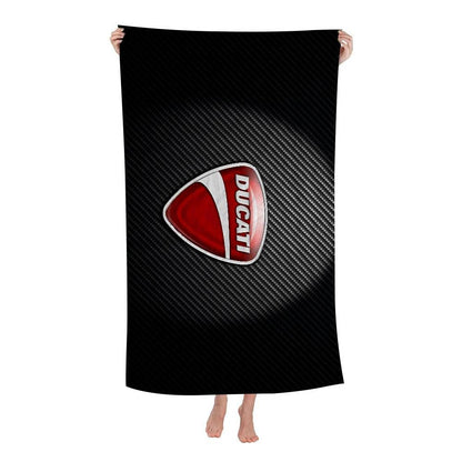 Ducati Motorcycle LOGO Beach Towel For Kids Personalized Bath Towel Pool Towel Vacation Gift Picnic Towel Party Gift