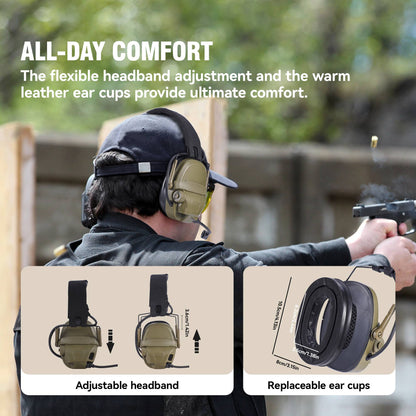 GEN 6 Tactical Headset Hunting Shooting Noise Reduction Headset for OPS Core ARC and Wendy M-LOK Helmet Head Mounted 2 in 1
