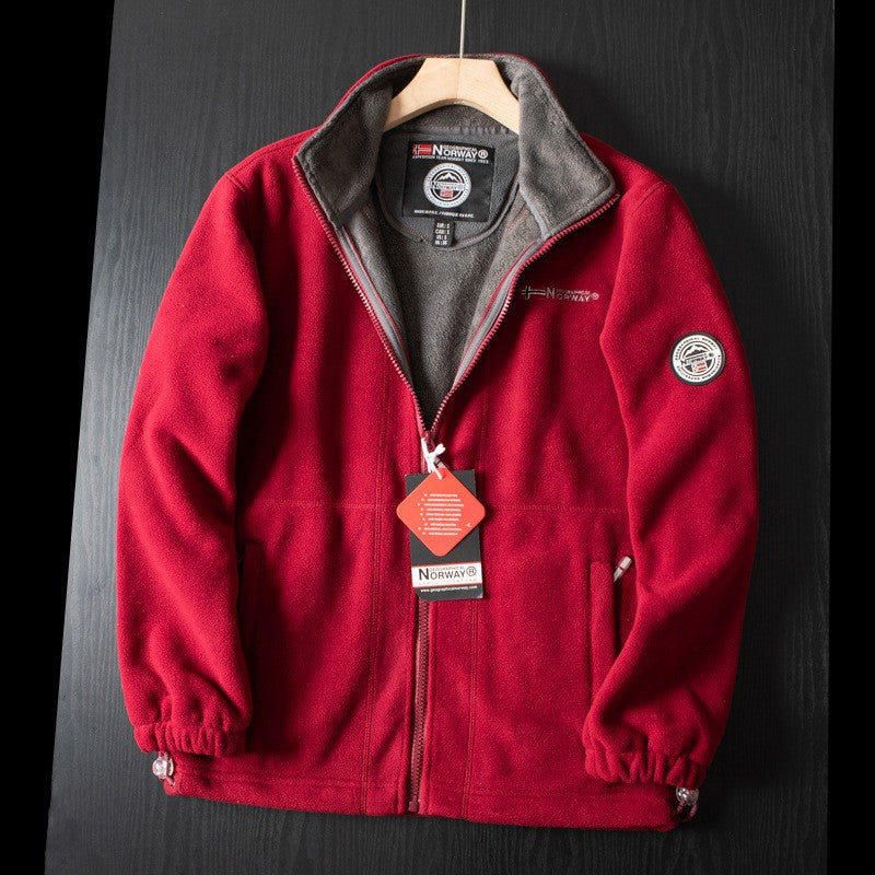 Winter Thicken Fleece Men Jacket Pockets Casual Polar Jackets Outdoor Cold-Proof Warm Overcoat Plus Size New Parkas Outwear 2023