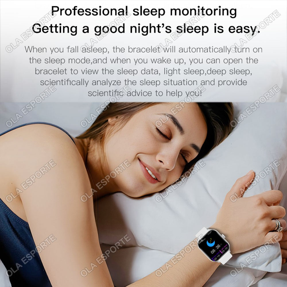 Smart Watch For Android IOS Watches 2.01inch HD Display Bluetooth Call Message Alert Music Sports Mode Smartwatch Men Women Gift