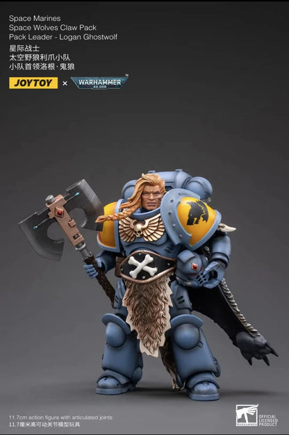 1/18 JOYTOY Action Figure 40K The Horus Heresy Space Wolves Figures And Mechas Logan Ghostwolf Anime Model Toy