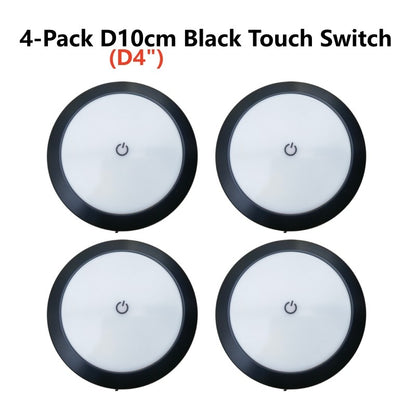 Tokili 12V/24V Dual Volt Ultra-Thin LED Puck Lights, Interior RV Marine Overhead Light, for Camper Cabin, Boat & Trailer Ceiling