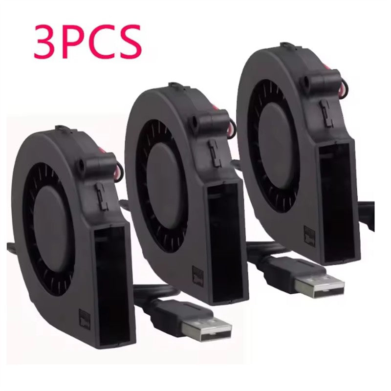 75mm USB Fan Cooling Turbo Blower Brushless 3D Printer 7515 For Extruder DC Cooler Power Inverter Air Pump PC CPU
