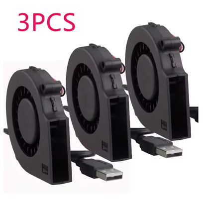 75mm USB Fan Cooling Turbo Blower Brushless 3D Printer 7515 For Extruder DC Cooler Power Inverter Air Pump PC CPU