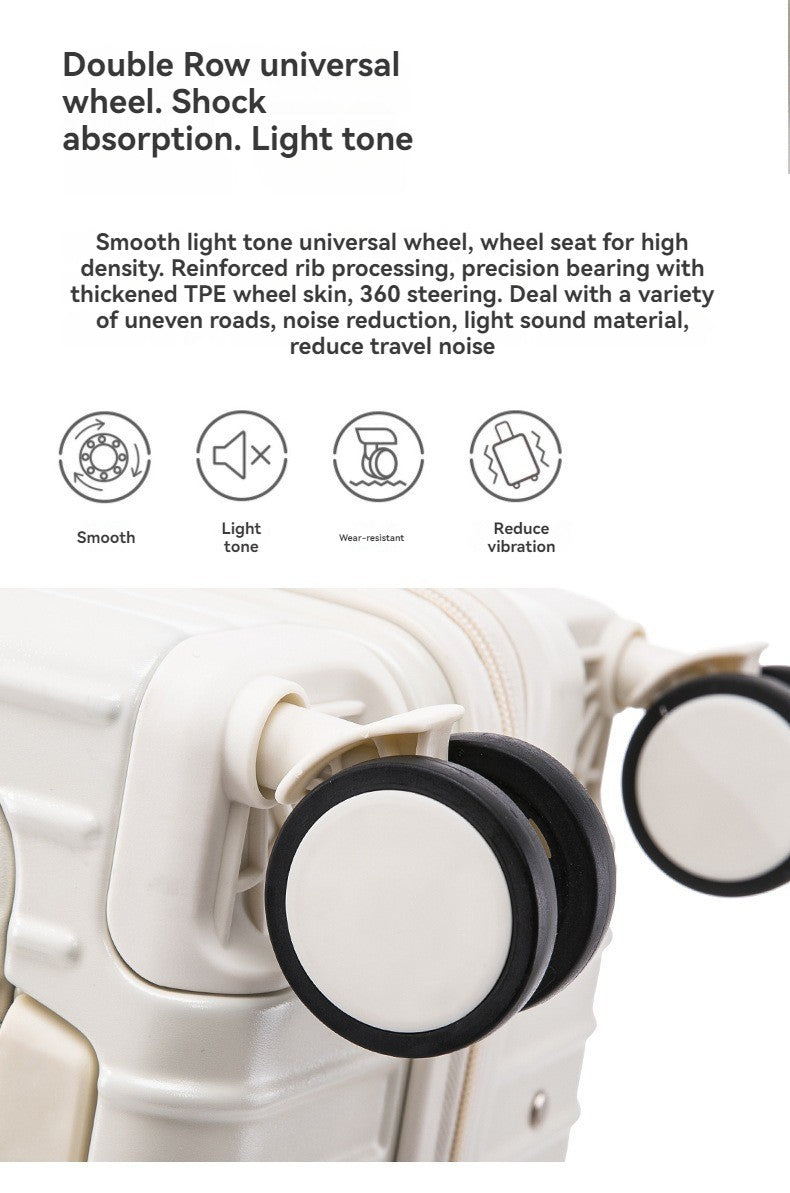 New multifunctional luggage with front opening 20 inch password travel case 26 inch men's and women's large capacity luggage wit