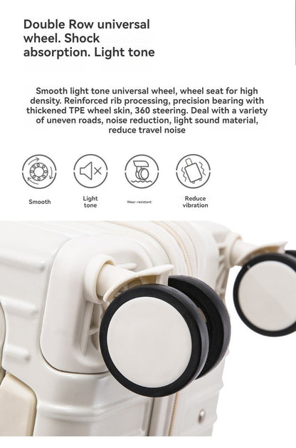 New multifunctional luggage with front opening 20 inch password travel case 26 inch men's and women's large capacity luggage wit