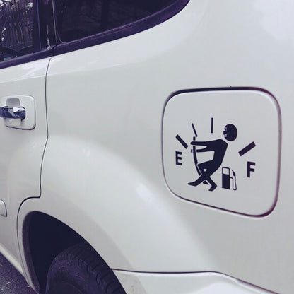 Adesivos Engraçados para Carro, Adesivo de Vinil Refletivo com Ponteiro de Tanque de Combustível, Adesivo de Gasolina Alta, Adesivos de Indicador de Combustível Vazio, Decalque Exterior Automotivo