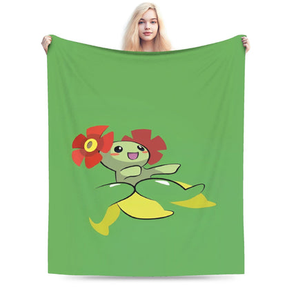 Cobertor de Flanela com Cena Clássica de Pokémon para Cama Super Quente, Mantas para Sofá, Cadeira, Piquenique, Colcha Engraçada, Capa para Sofá-Cama