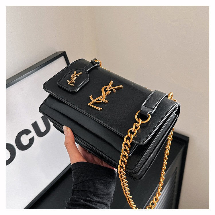 High quality women's bag crossbody bag large capacity texture single shoulder small square bag chain commuting phone bag