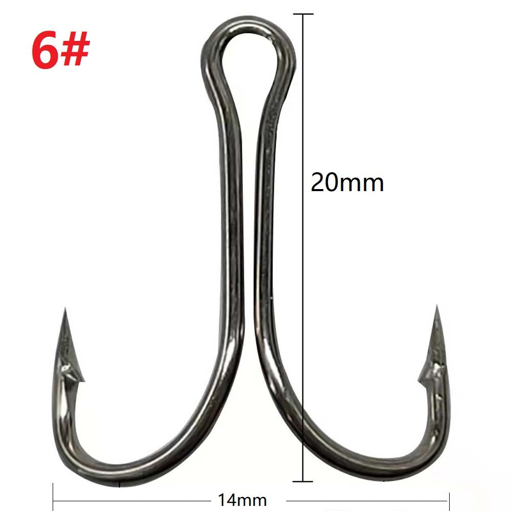 10 pçs/lote Anzol Duplo de Haste Longa Anzóis de Pesca para Atar Mosca Anzol Duplo Anti-ervas Daninhas para Isca Macia Jig Robalo Carpa Acessórios de Pesca