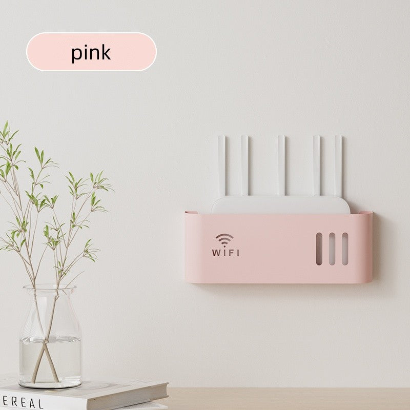 Home Hanging on The Wall Router Storage Box, Wireless WIFI, TV Set-Top Box Wall Mounted Storage Rack, For Living Room, Bedroom
