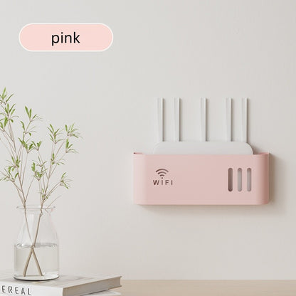 Home Hanging on The Wall Router Storage Box, Wireless WIFI, TV Set-Top Box Wall Mounted Storage Rack, For Living Room, Bedroom