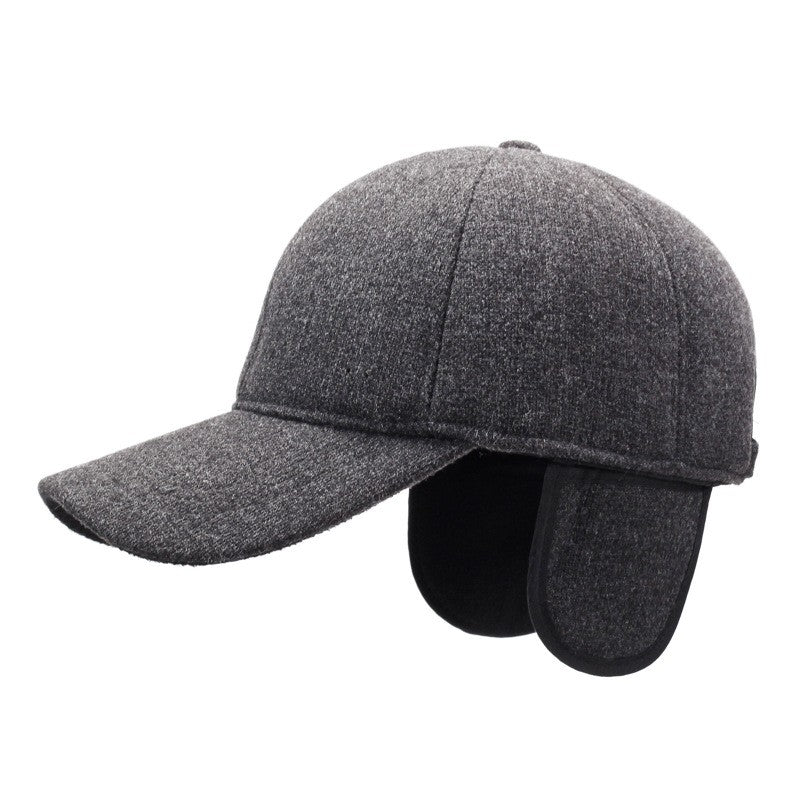 NORTHWOOD Boné Masculino De Inverno Algodão Sólido Quente Corta-Vento Com Protetor De Orelha Ajustável Para Homens Bonés De Beisebol Para Homens Ao Ar Livre