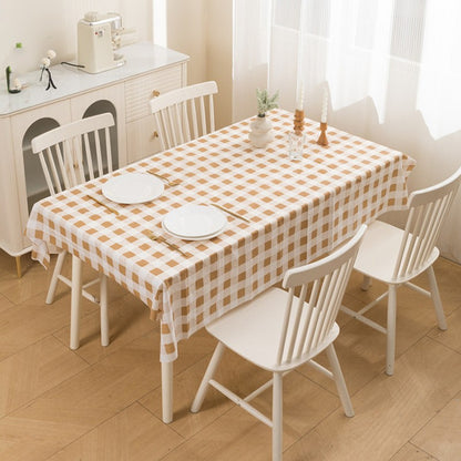 The tablecloth with a warm and cozy atmosphere, a high-temperature resistant tablecloth, and a waterproof, oil-proof, and no-was