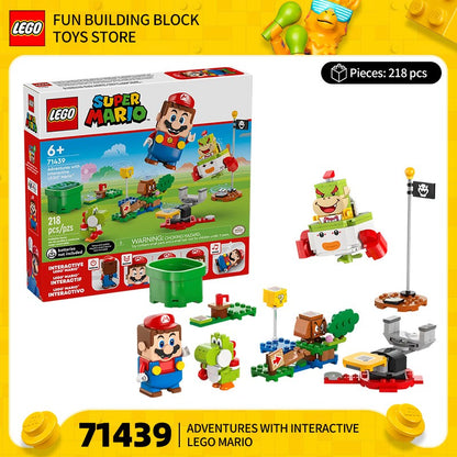 LEGO Peças de Montar Super Mario Série 71439 71441 Aventura com Mario Blocos de Montar Infantis Brinquedo de Presente
