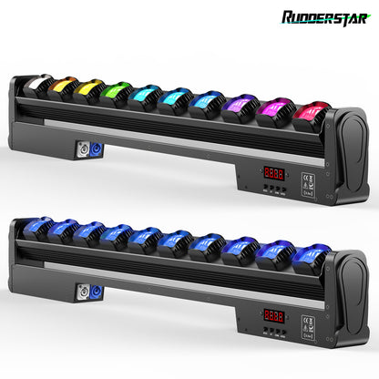2PCS RGBW 4in1 Wall Wash Light 250W Swing Dot Beam Lights DJ Disco Party Lights LED Effect Light for Stage Theater Bar Wedding
