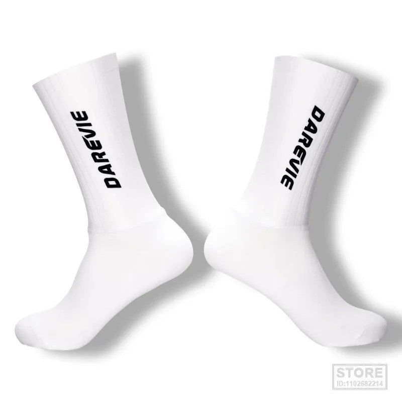 Pro DAREVIE Cycling Socks Aero Sock High Speed Sports For Men Anti-slip Breathable Athletic Moisture Control