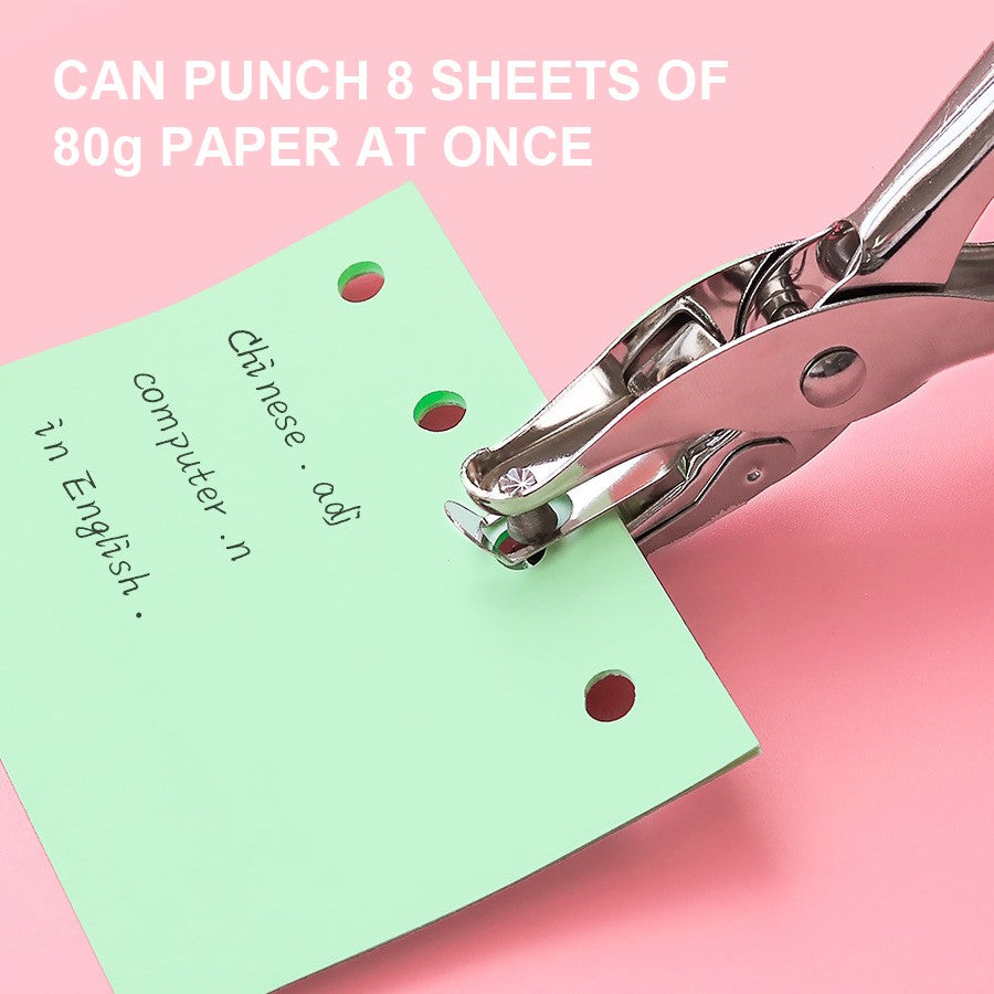 Single Hole Puncher Capacity 6mm Diameter Hole Puncher Hand Paper Cutter Paper for Scrapbooking Tool Home Office School Supplies