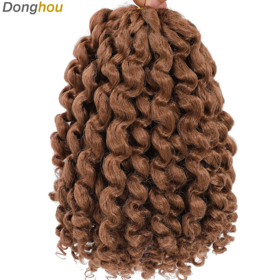 1-4 Pacotes 2X Ringlet Wand Curl Jamaican Bounce 8 polegadas Sintético Wand Curl Twist Braids Hair Crochet Cabelo Cacheado Extensões 20 Raízes